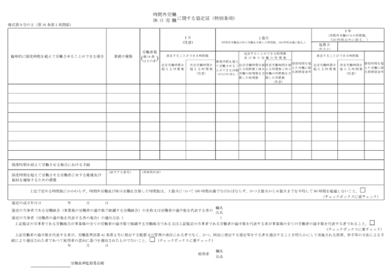 36協定 様式2